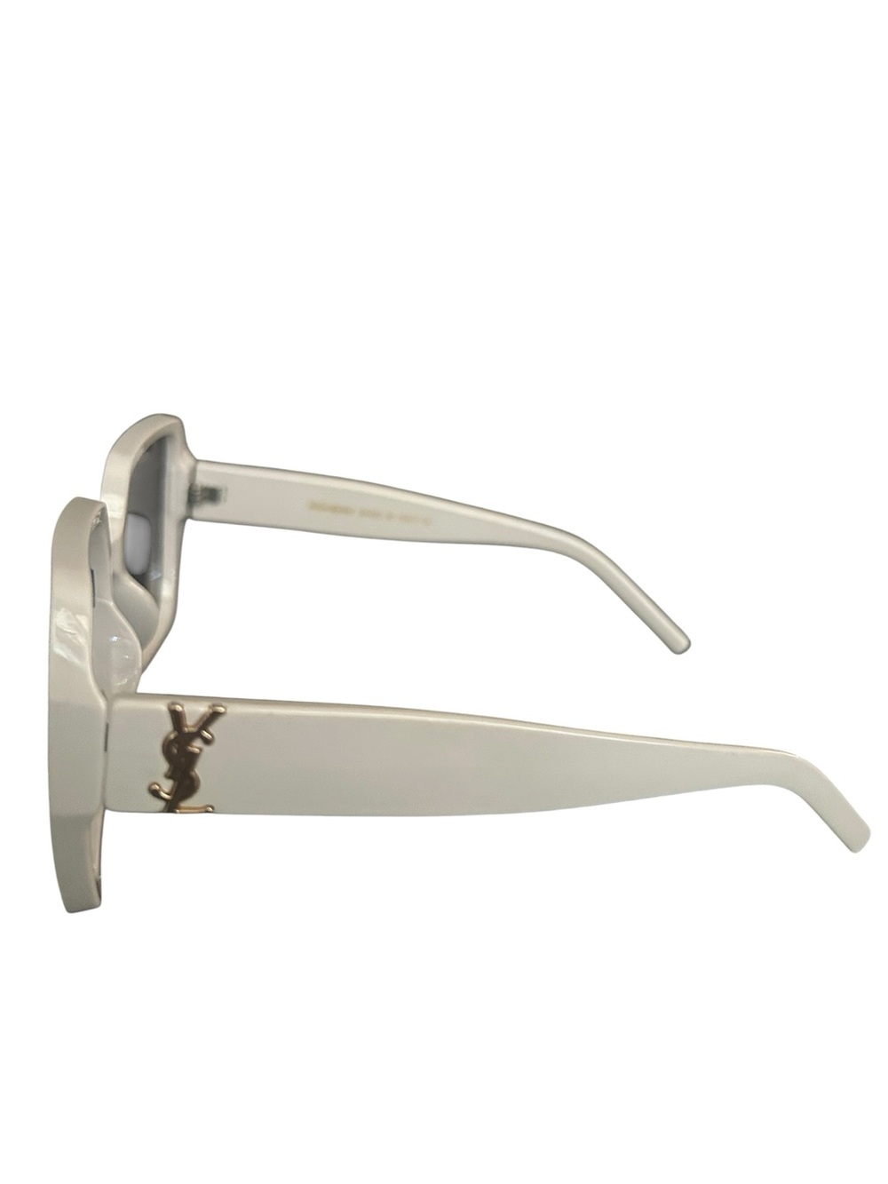 Cement grey Sunglasses with Gold Logo
